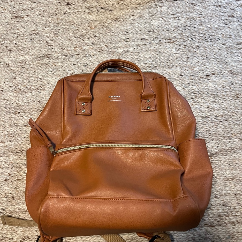 Kah&Kee Brown Backpack/Diaper Bag